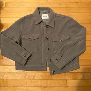 Aritzia cropped Ganna Jacket (color:taupe)